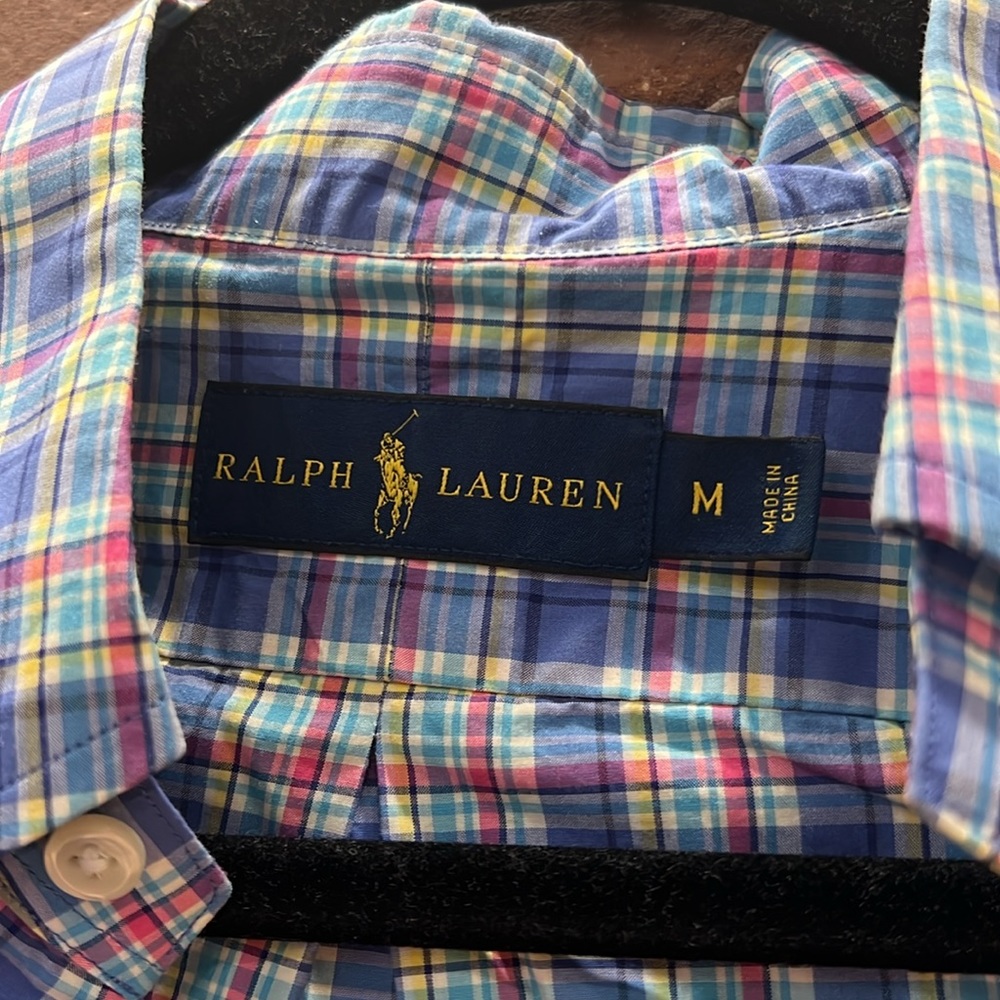 Multi-Colored Plaid Long Sleeved Button Down - image 2